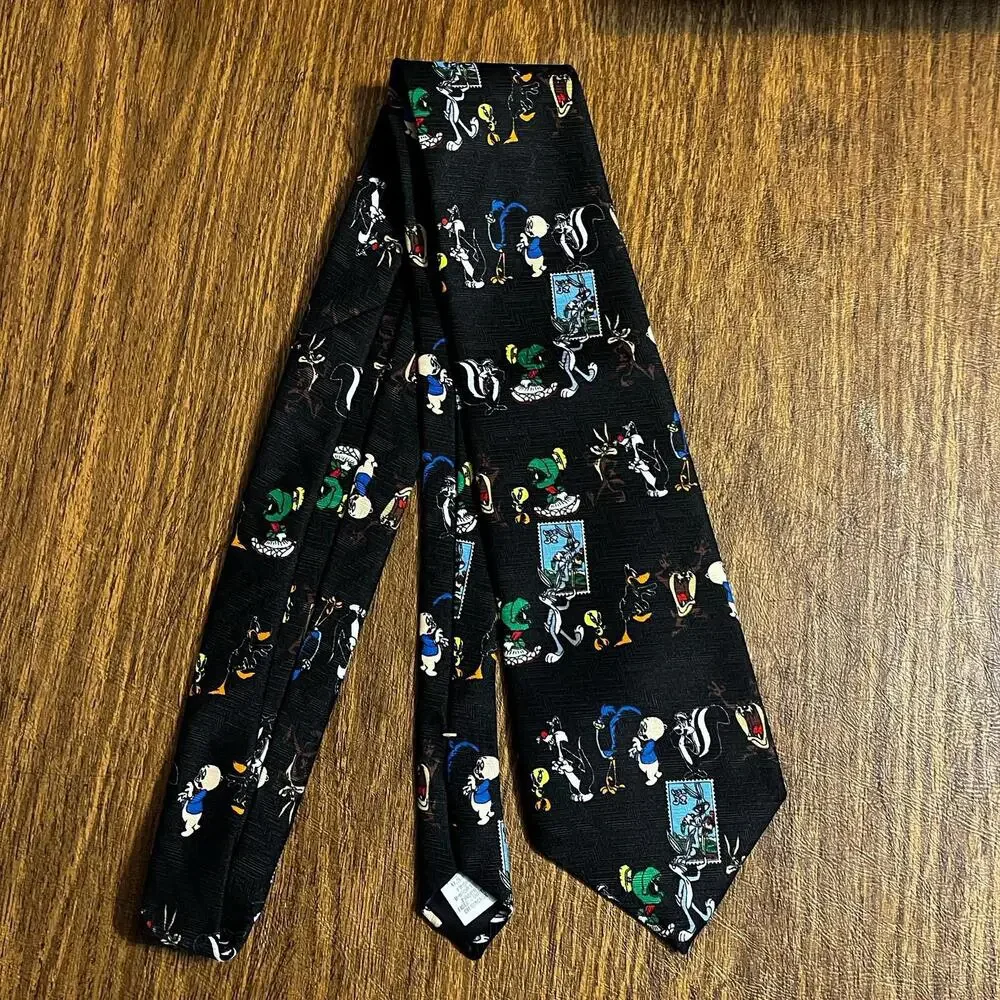 Vintage Looney Tunes‎ Lot of 2 Neck Ties 1997 USPS Stamp Collection 90's